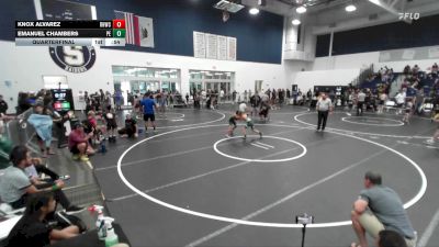 74 lbs Quarterfinal - Emanuel Chambers, Poway Elite vs Knox Alvarez, Rough House Wrestling Club