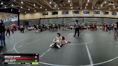 88 lbs Round 5 (8 Team) - Jace Hauan, PitBull Terps vs Braxton Rankin, Richmond WC