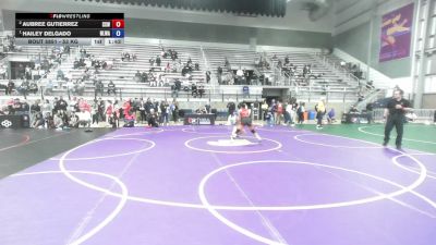 53 kg Cons. Semis - Aubree Gutierrez, Surfside X Wrestling vs Hailey Delgado, NXT Level Wrestling Academy