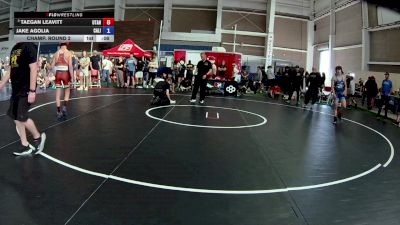 120 lbs Champ. Round 2 - Taegan Leavitt, Utah vs Jake Agolia, California