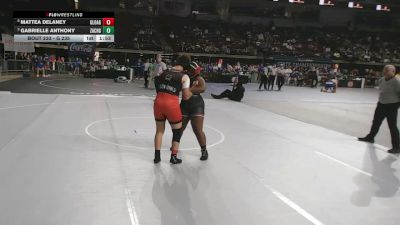 G 235 lbs Quarterfinal - Gabrielle Anthony, Zachary Girls vs Mattea Delaney, Glen Oaks Girls