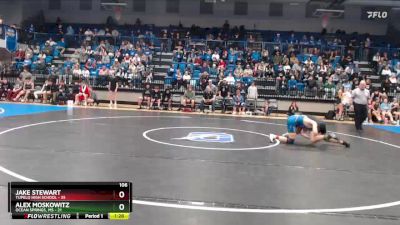 106 lbs Quarterfinals (8 Team) - Alex Moskowitz, Ocean Springs, MS vs Jake Stewart, Tupelo High School