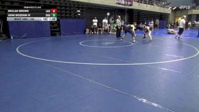 125 lbs Round Of 16 - Declan Brown, Lackawaxen vs John Mozzani IV, Chadds Ford