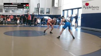 125 lbs Consi Of 16 #2 - Austin Zimmerman, Edinboro vs Caden Barrientos, University At Buffalo