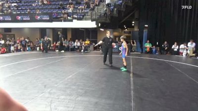 53 lbs Quarters - Everett Hollister, Southside Wrestling Club vs Connor Check, Lake Zurich Cubs