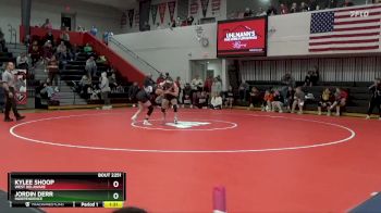 130 lbs Semifinal - Kylee Shoop, West Delaware vs Jordin Derr, Independence