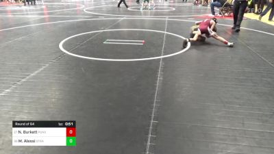 65 lbs Round Of 64 - Noah Burkett, Punxsutawney vs Michael Alessi, Strath Haven