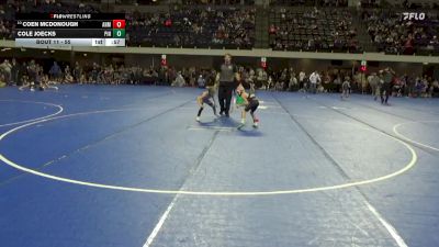 55 lbs Champ. Round 1 - Coen McDonough, ANML vs Cole Joecks, Pinnacle