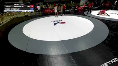 144 lbs Cons. Quarters - Justice Commendatore, Cardinal Wrestling Club vs Kaizen Stirdivant