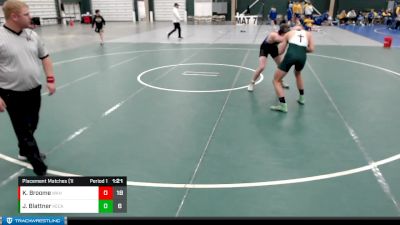 160 lbs Placement Matches (16 Team) - Jase Blattner, Kearney Catholic vs Kaleb Broome, Wahoo