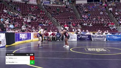 190 lbs Quarterfinal - Esmeralda Tellez, Reading-G vs Bryce Snyder, Palisades-G