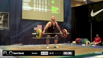 David Kent (M35,105kgs) Snatch 2 112 kgs