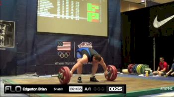 Brian Edgerton (M35,+105kgs) Snatch 1 132 kgs