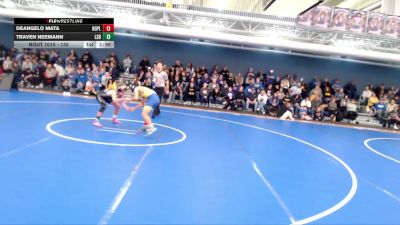 132 lbs Round 1 - Traven Neemann, Lincoln Standing Bear vs DeAngelo Mata, North Platte
