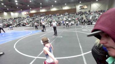 43 lbs Round Of 16 - Deagan Broncheau, Lewiston WC vs Shogun Carstairs, Gold Rush Wrestling