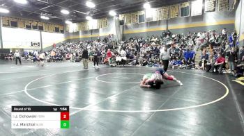 182 lbs Round Of 16 - Joseph Cichowski, Foran vs Jhandel Marchial, New London