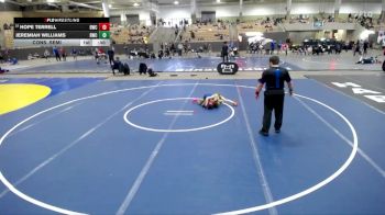 55 lbs Cons. Semi - Hope Terrell, Buccaneer Wrestling Club vs Jeremiah Williams, Rabbit Wrestling Club