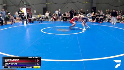 114 lbs Cons. Round 2 - Gabriel Shaw, WA vs Drew Lucas, OR