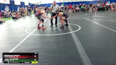 110 lbs Round 1 (8 Team) - Brendan Kinley, Rogue Wrestling vs Jake Schaffer, Phoenix WC