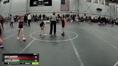 56 lbs Round 2 (4 Team) - Jack Sanders, Mat Assassins Black vs SHAWN IMBIMBO, High Pace Wrestling