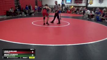 150 lbs Round 3 - Brody Schrock, Clear Creek-Amana vs John Kurland, Mackinaw