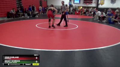 150 lbs Round 3 - Brody Schrock, Clear Creek-Amana vs John Kurland, Mackinaw