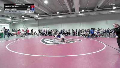 57 lbs Cons. Round 3 - Aydan Thomas, Cowboy Wrestling Club vs Nolan Brown, Big Game Wrestling Club MT