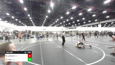 95 lbs Quarterfinal - Bentley Lenhard, Shootbox WC vs William Max, Savage House WC