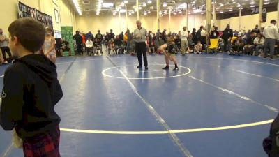 100 lbs Rr Rnd 3 - Mike Trumpie, Silo WC K-8 vs Caleb Berger, Highland Hornets K-8