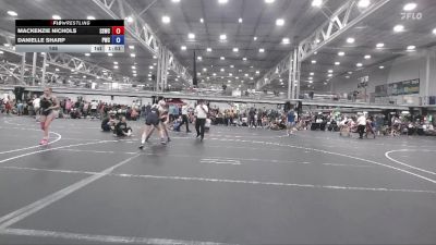 145 lbs Round 2 (6 Team) - Mackenzie Nichols, South Side WC vs Danielle Sharp, Pride WC