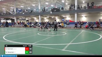 90 lbs Round 3 (8 Team) - Nathan Newman, St. Edward vs Sully Karmon, Graham