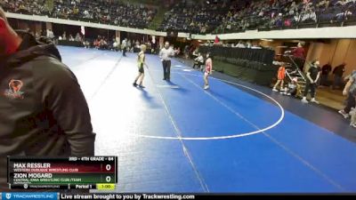 84 lbs Cons. Round 2 - Max Ressler, Western Dubuque Wrestling Club vs Zion Mogard, Central Iowa Wrestling Club /Team Intensity