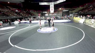 85 lbs Cons. Semis - Bailey Heinsohn, Reign Wrestling Club vs Annabella Julian, Oroville Honey Badgers