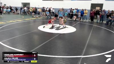 65 lbs Round 2 - Penelope Humphrey, Mat-Su Matmen vs Kaleila Miller, Alaska Battle Cats Wrestling Club