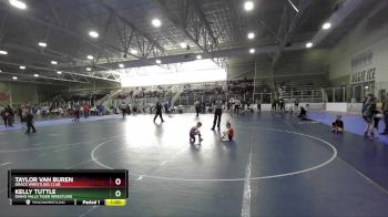 49 lbs Round 1 - Kelly Tuttle, Idaho Falls Tiger Wrestling vs Taylor Van Buren, Grace Wrestling Club