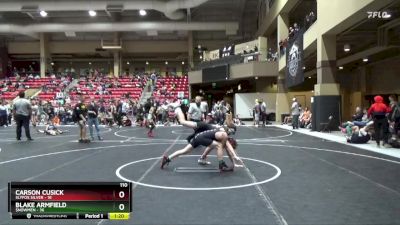 110 lbs Finals (2 Team) - Carson Cusick, SlyFox Silver vs Blake Armfield, $nowmen