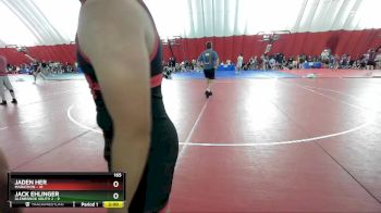 165 lbs Round 2 (6 Team) - Jack Ehlinger, Glenbrook South 2 vs JADEN HER, Marathon
