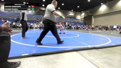 55 lbs Round Of 16 - Keaton Hammonds, Panther Youth Wrestling vs Kaysen Feazell, Conway Wrestling