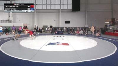 144 lbs Cons. Sub-semis - Weston Millen, Lapeer Wrestling Club vs Emmitt Myers, Patriot Wrestling Club