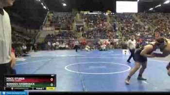 220 lbs Quarterfinal - Mace Stuber, Bowman County vs Bowden Hasbrouck, Hettinger/Scranton/Bison