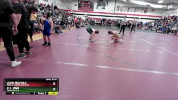 95-100 lbs Quarterfinal - John Nichols, Bobcat Wrestling Club vs Eli Long, Team Central