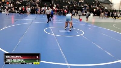 285 lbs Champ. Round 3 - Kort Wilkinson, Western Wyoming College vs Miguel Perez Diaz, Southeast Community College