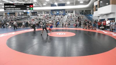 108.2-111.8 lbs Quarters - Laker Nau Rarick, Westlake Wrestling Club vs Aisley Wells, Utah
