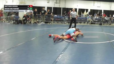 180 lbs Consolation - Matthew Dziura, IL vs Isaiah Joe Foster, TX