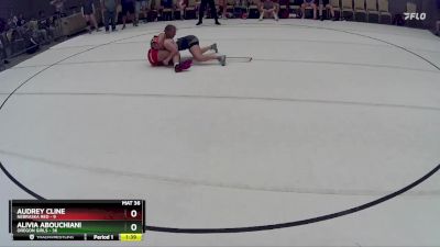 143 lbs Round 5 (8 Team) - Audrey Cline, Nebraska Red vs Alivia Abouchiani, Oregon Girls