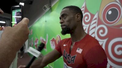 Tyson Gay takes care of business in first round of 100m