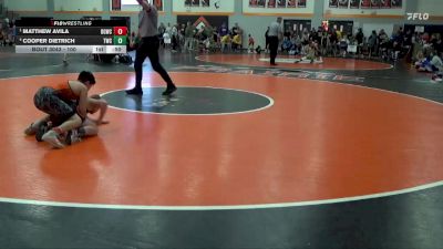 100 lbs Semifinal - Matthew Avila, Big Game Wrestling Club vs Cooper Dietrich, Tiger Wrestling Club