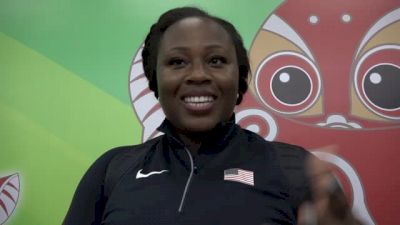 Michelle Carter pleased with bronze medal in the shot put