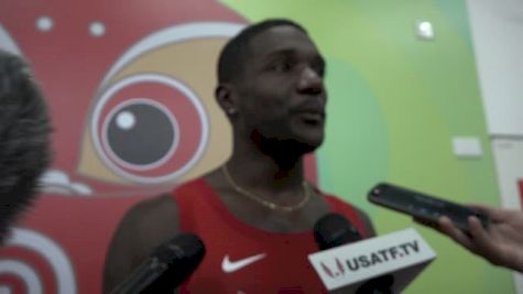 Justin Gatlin leads round 1 with 9.83 winning time
