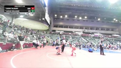 58 lbs 1st Place Match - Zadik Talburt, Honey Badger Wrestling Club vs Lucas Williams, Harrison Youth Wrestling